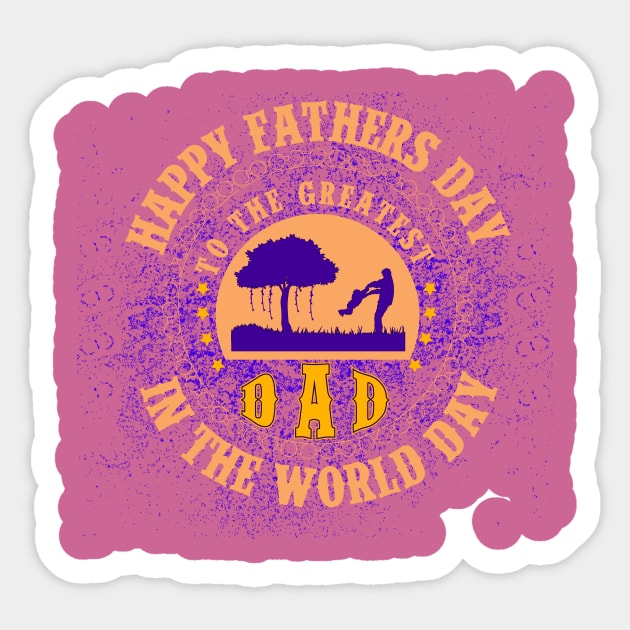 FATHERS DAY IN THR TREES Sticker by IMAGIGO